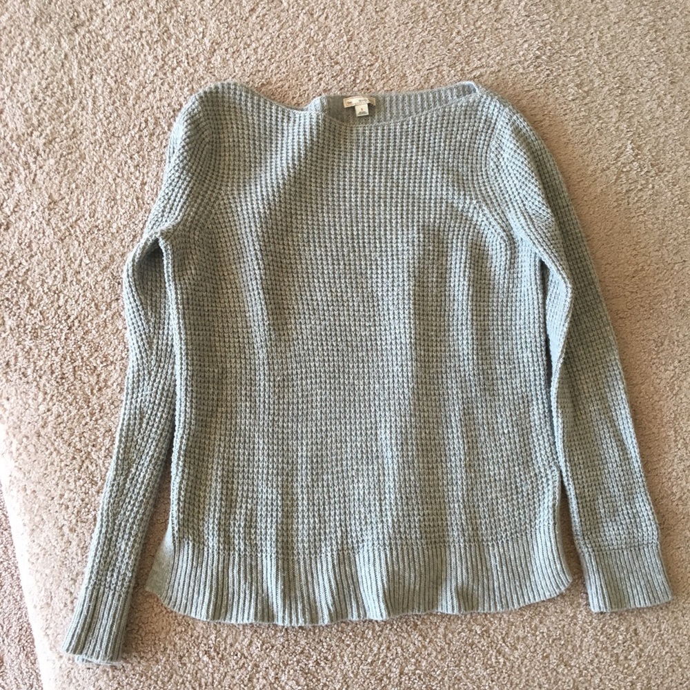 Gap grey waffle knit sweater